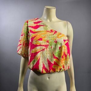 Flying Tomato Pink Asymmetrical Relaxed Blouse R3